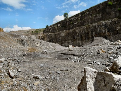 Looking north west from the pit