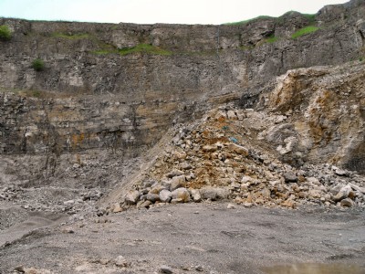 Looking south from the pit