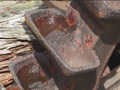 Pelton wheel detail