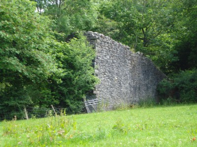 West wall of crushing wheel house