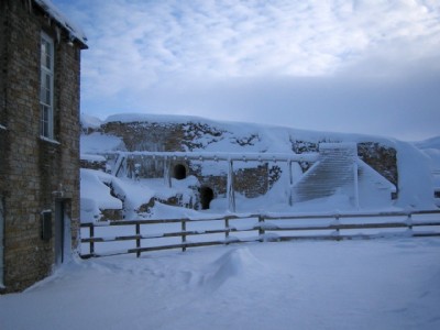 Old Mill under snow