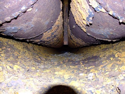 New Central Mine - View of Boiler Flues