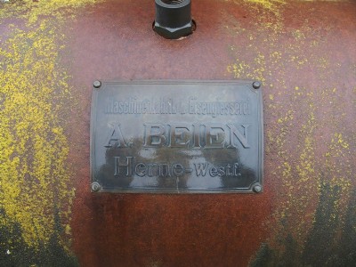 Winding engine name plate