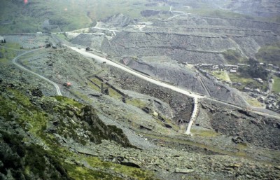 Hollands'' Lower Mill site from floor 13 Ca.1975