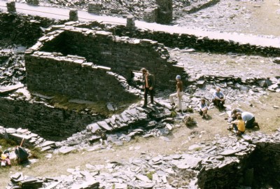 Hollands'' Lower Mill Site - Slab Mill Wheelpit ca 1978