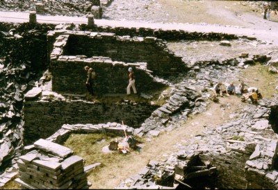 Hollands'' Lower Mill Site - Slab Mill Wheelpit ca 1978