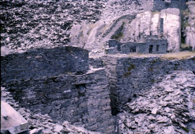 Hollands'' Lower Mill Site - Slab Mill Wheelpit ca 1978