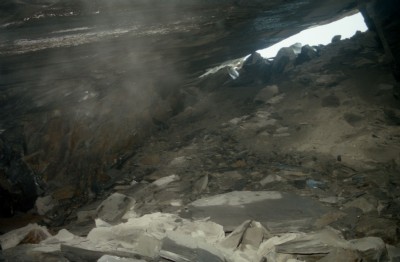 View up to surface from G 20 N.O.V.