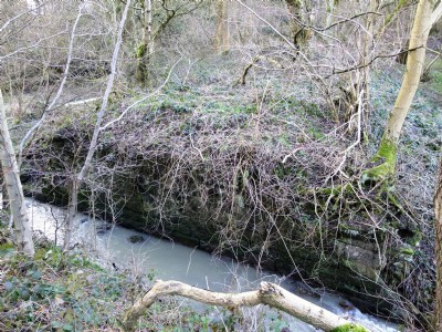 27.02.11 Oakerthorpe East (aka Speedwell) Colliery - Shaft and Pumping Engine Site, Southern Bridge abutment on line to mine