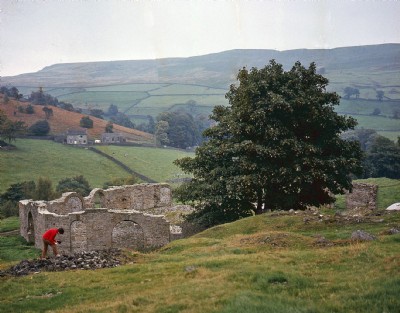 Remains of the Octagon Smelt mill in 1969