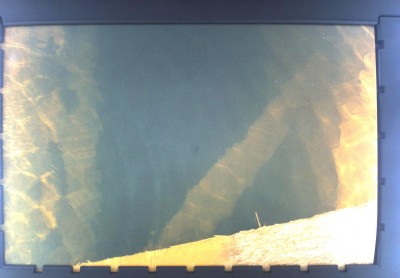 Looking into the flooded shaft