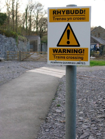 Notice at Felin Fawr
