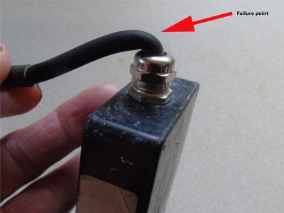 Stress point causing failure