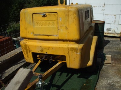Holman 130 cfm screw type compressor, 1970's vintage.