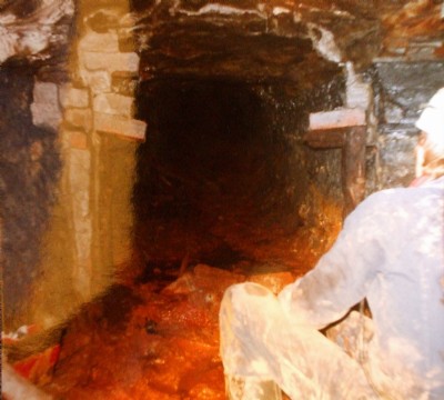 Remains of airdoor, c 1981.