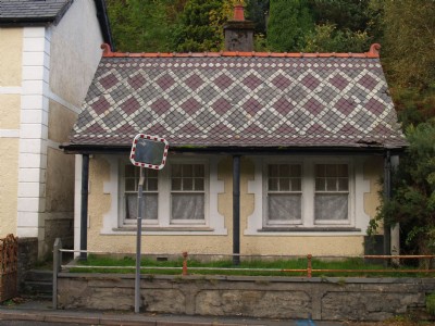 Slate roof.