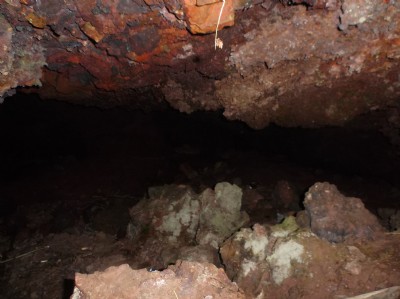 slag cave , codnor forge site slag heap