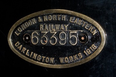 Maker's plate at the NYMR