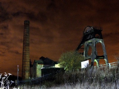 Pleasley Colliery By Night (Photo ref 80789)