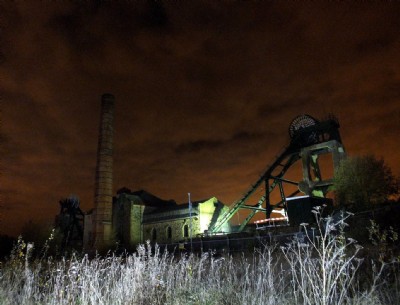Pleasley Colliery By Night (Photo ref 80790)