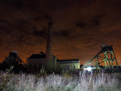 Pleasley Colliery By Night (Photo ref 80791)