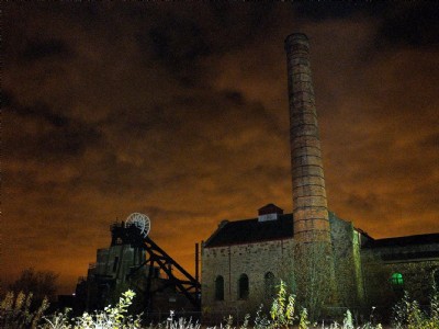 Pleasley Colliery By Night