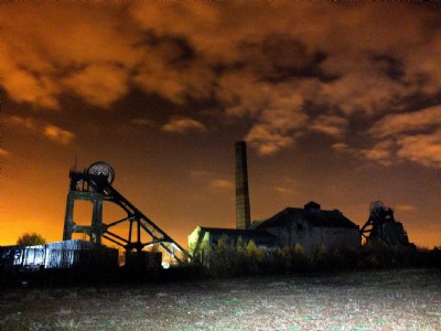 Pleasley Colliery By Night (Photo ref 80793)