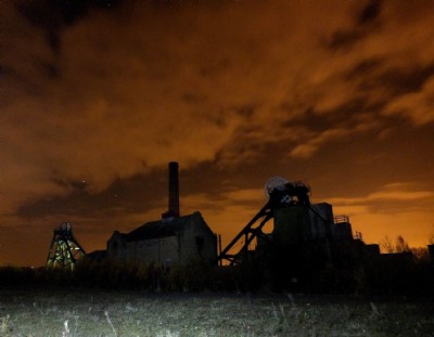 Pleasley Colliery By Night (Photo ref 80794)