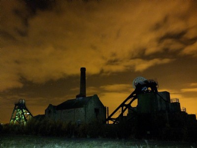 Pleasley Colliery By Night