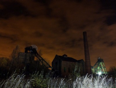 Pleasley Colliery By Night (Photo ref 80796)