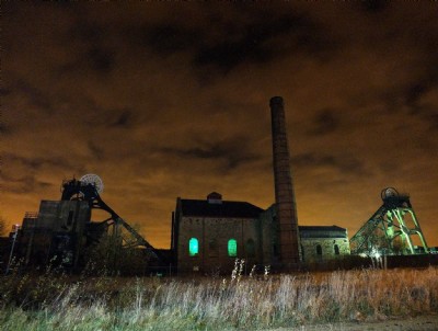 Pleasley Colliery By Night (Photo ref 80797)