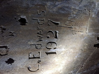 The Lucitania carving (not thought to be the Titanic)