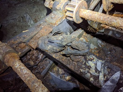 Remains of miner''s boot