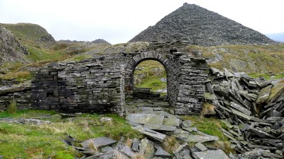 Remains of old quarry building