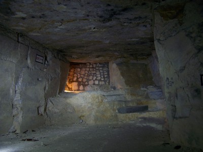 The stairs. near the guestbook.