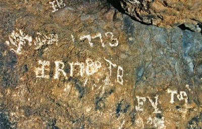 Close up of graffiti