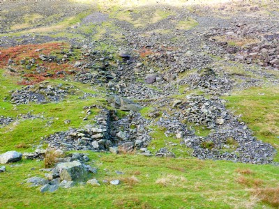 Level No. 1 entrance and spoil heap.