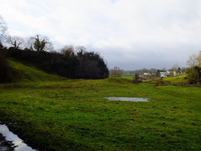 View towards shaft mound looking southwest
