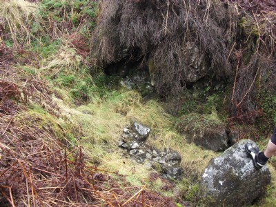 Collapsed adit