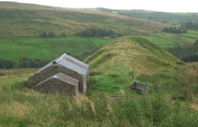 mine building and tip