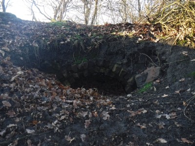 "Service" tunnel as it breaks into the no 1 shaft hollow