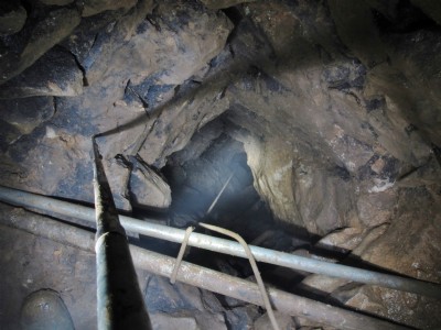 140ft internal climbing shaft.