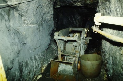 Rocker shovel inside Llechfraith