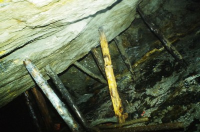 Old workings at Llechfraith