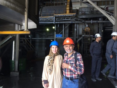 Hashem Etminan at Sungun mine. 40Th anniversary of discovery of Sungun porphyry copper -Molybdenum deposit by Hashem Etminan