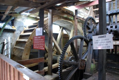 Stamps and water wheel