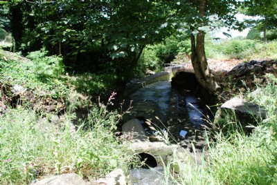 Remains of tin workings upstream?