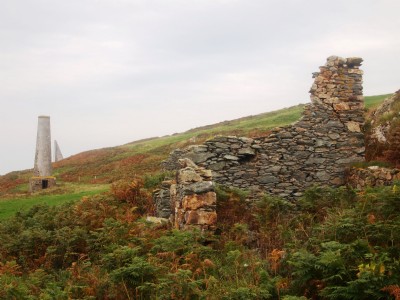 View east showing surface remains