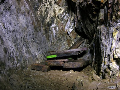 Inside a different short adit