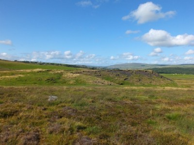 Nearby pit mound